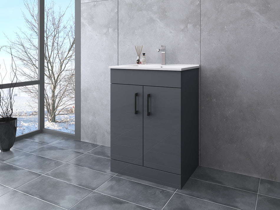 Bellatrix 600mm Vanity Unit with 2 Doors