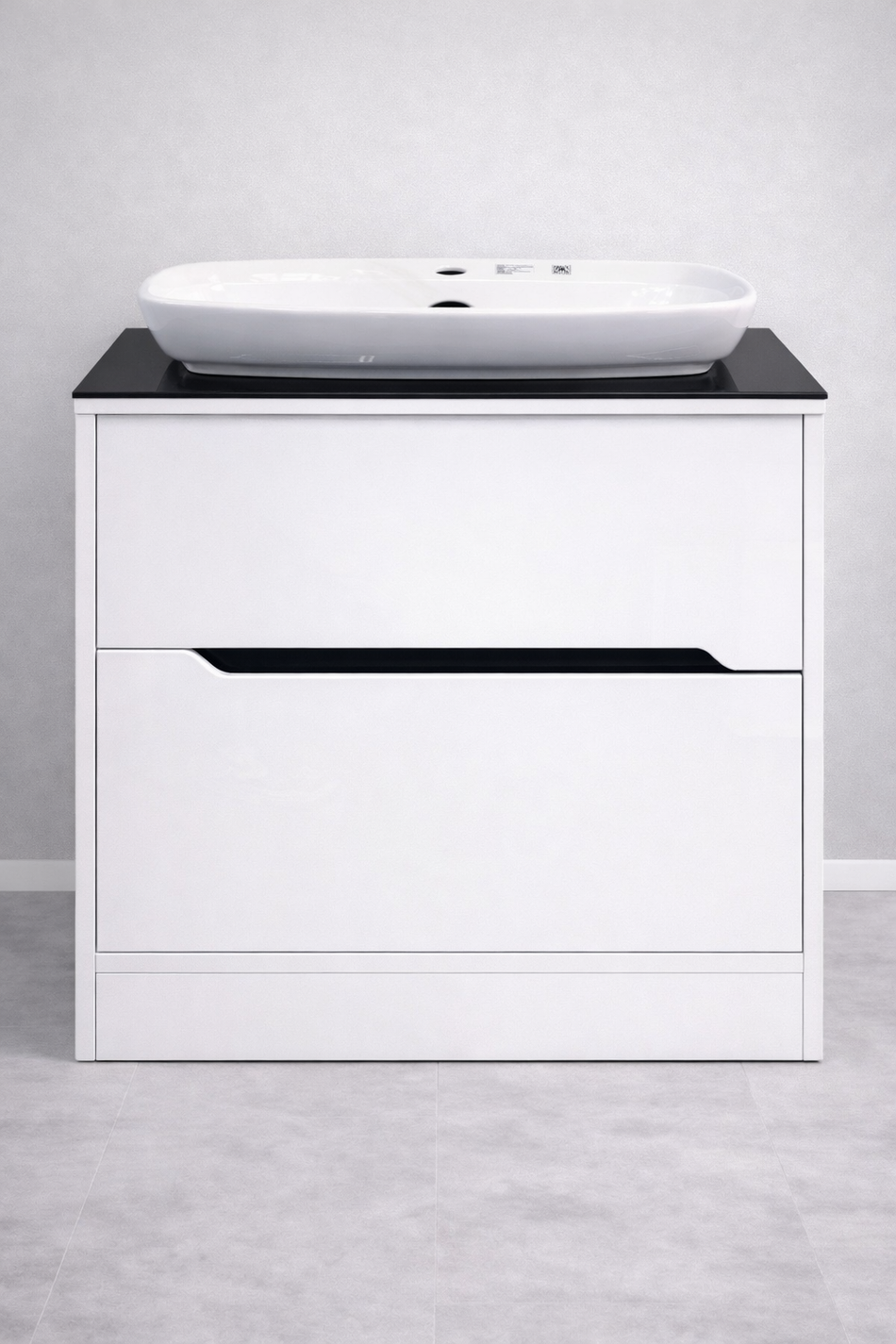 Galia 800mm Floor Standing Vanity Unit – White