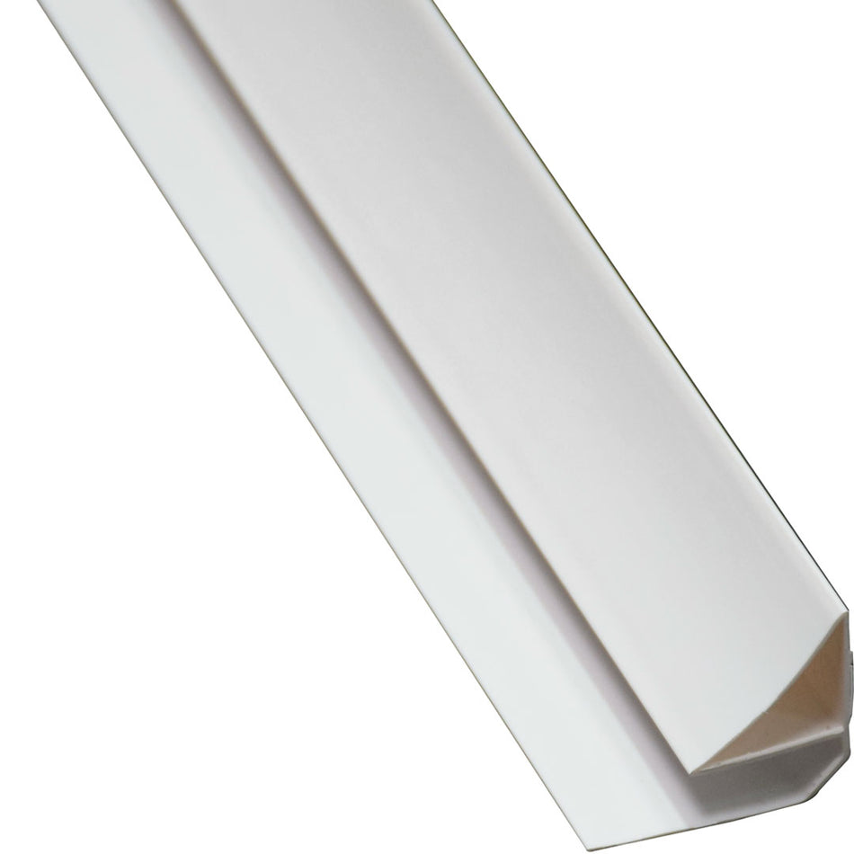 White PVC Ceiling Trim for 8mm Wall Panels – 2700 mm