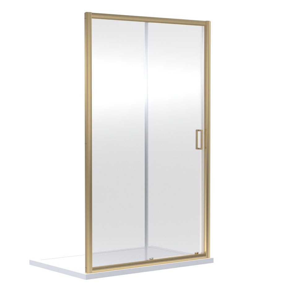 Ensky 1100mm Brushed Brass Sliding Shower Door