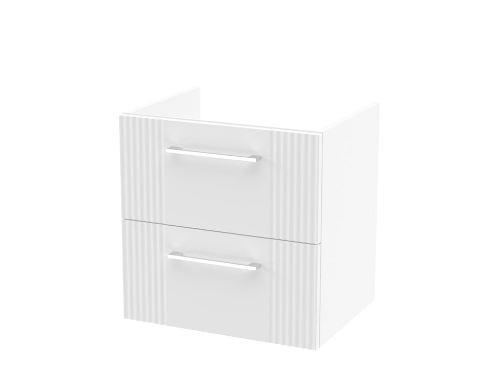 Deco 500mm Wall Hung 2-Drawer Unit - Mersey Bathrooms Ltd