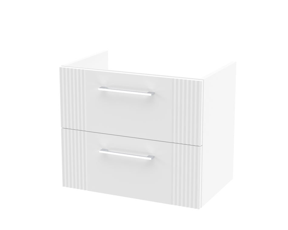 Deco 600mm Wall Hung 2-Drawer Unit - Mersey Bathrooms Ltd