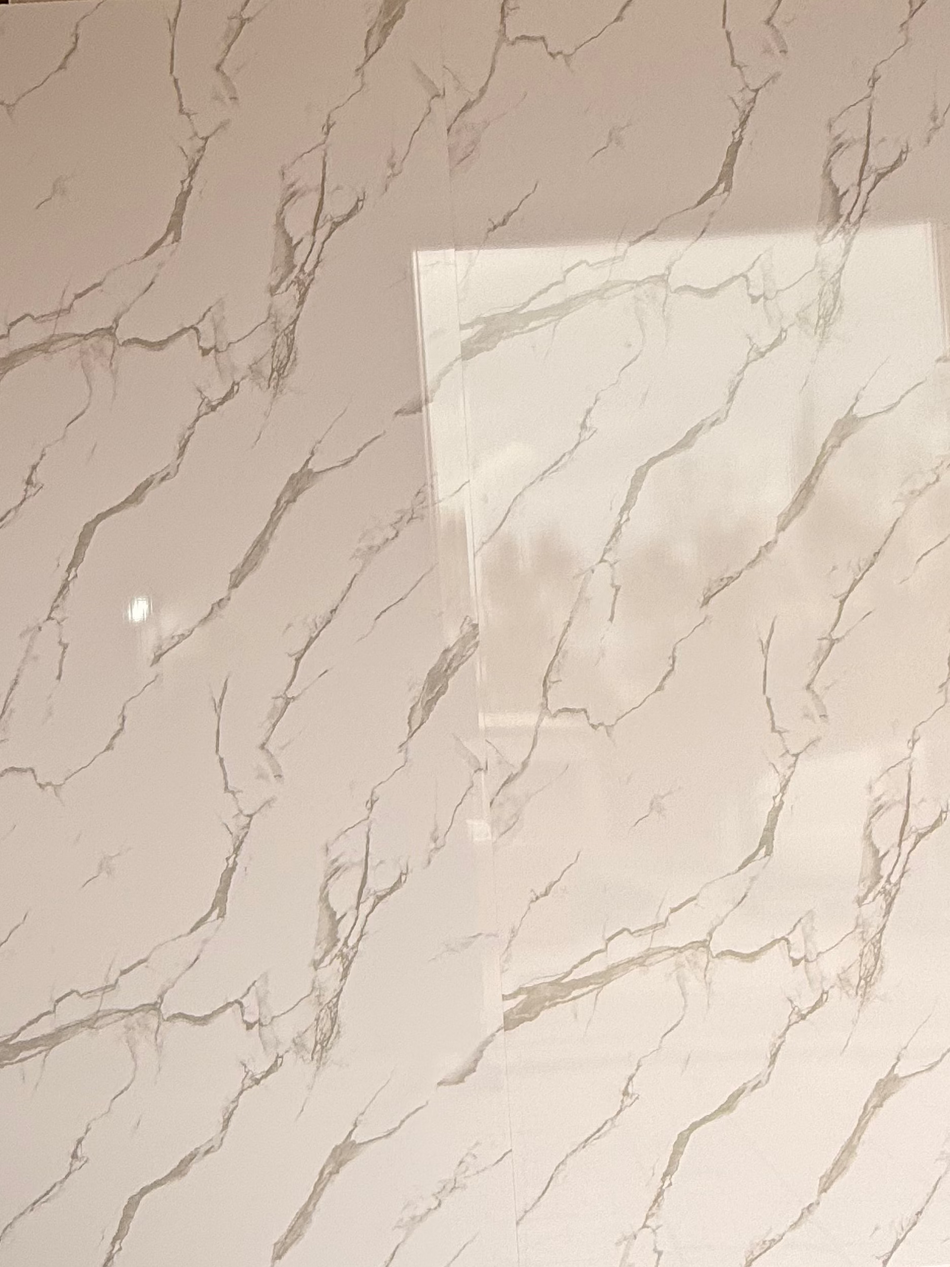 White Marble Gloss PVC Panel 2400x1000x10mm