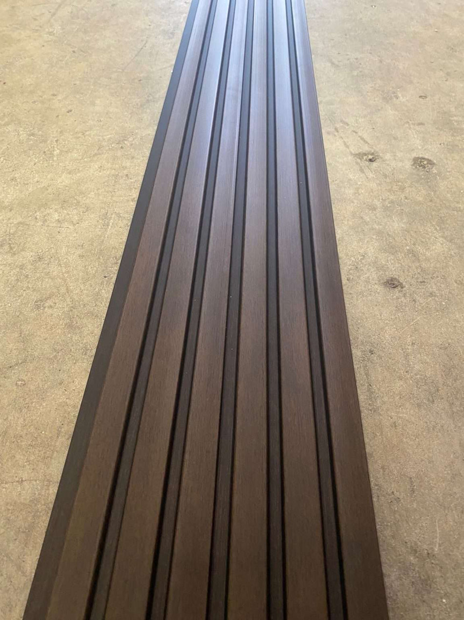 Decorative 3 PVC Slat Panel – Walnut 122×12.5x2800mm