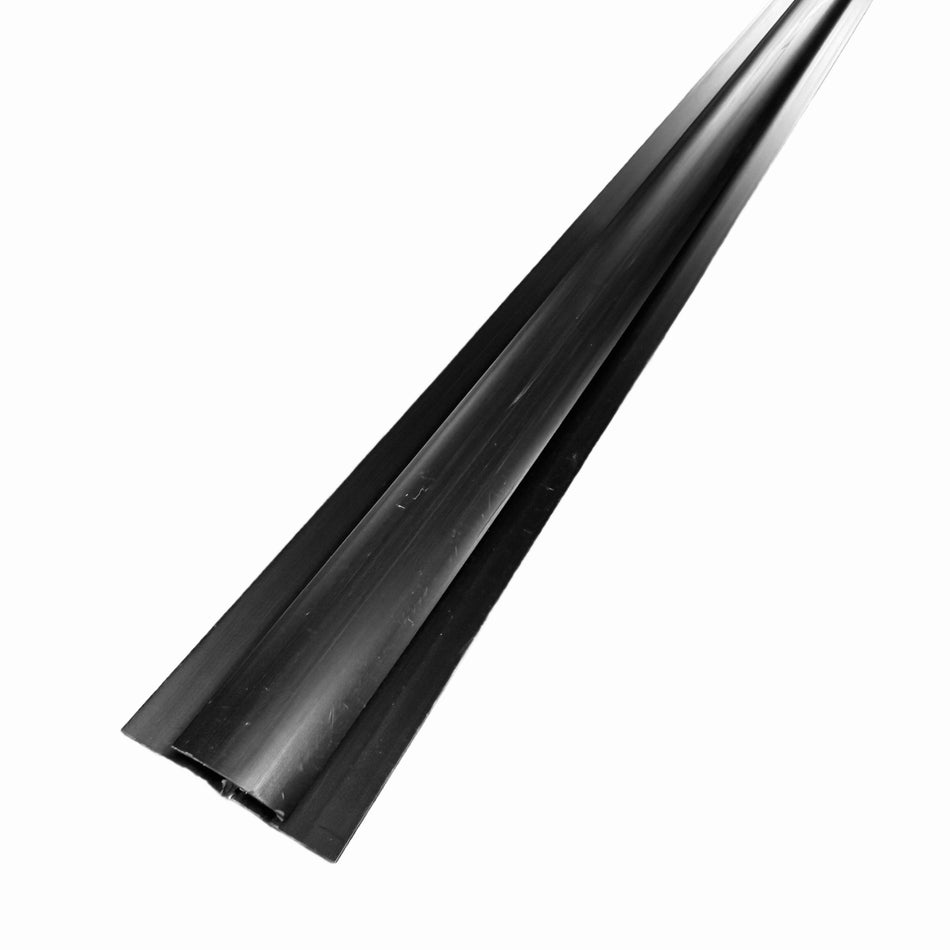 Black PVC H-Shape Joining Trim for 8mm Wall Panels – 2950 mm Length