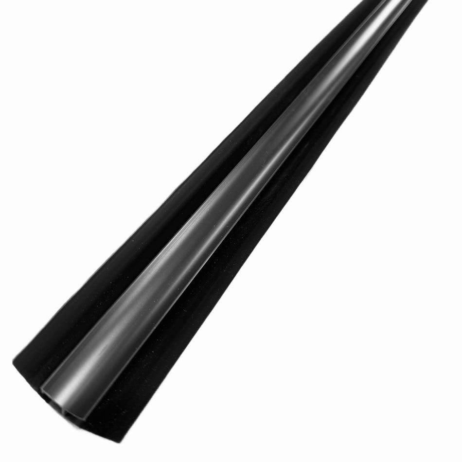 Black PVC Internal Corner Trim for 8mm Wall Panels – 2950mm Length