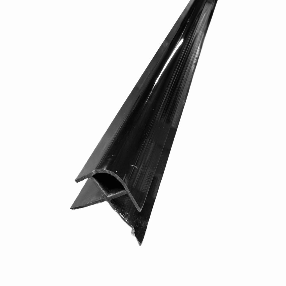 Black PVC External Corner Trim for 10mm Wall Panels – 2.4m Length