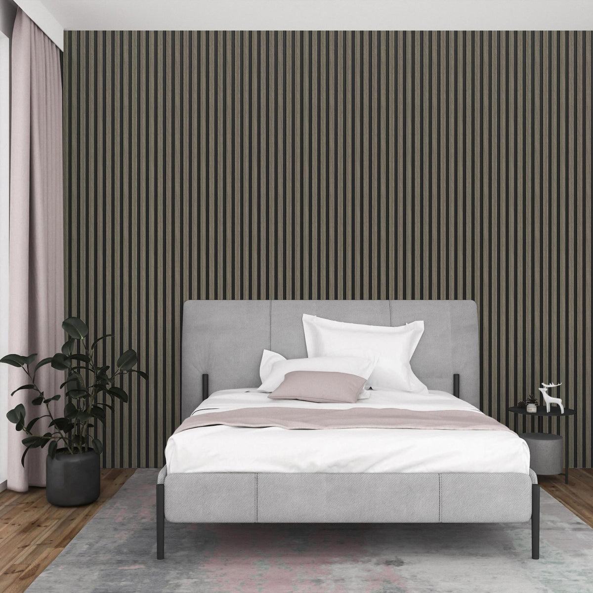 Sulcado Premium slat wall panel Grey Oak