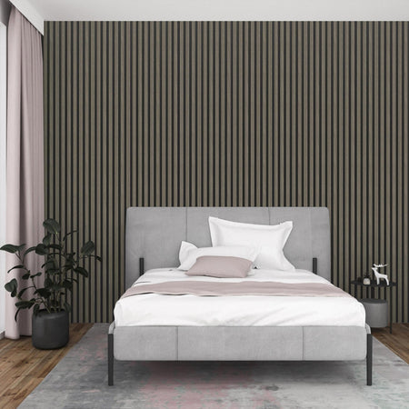 Sulcado Premium slat wall panel Grey Oak