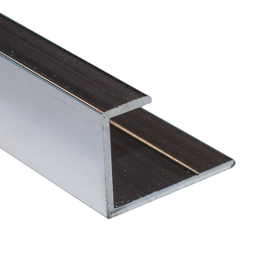 11.5mm End Profile Polished Chrome Metal Trim