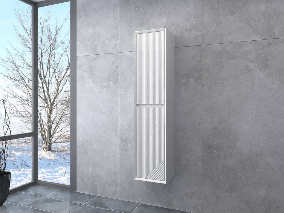 Rivvo 1300mm Wall Hung Tall Storage Unit