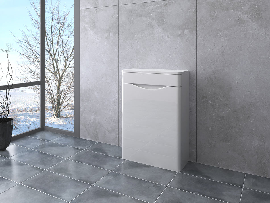 Sirius 500mm PVC WC Unit – White Gloss
