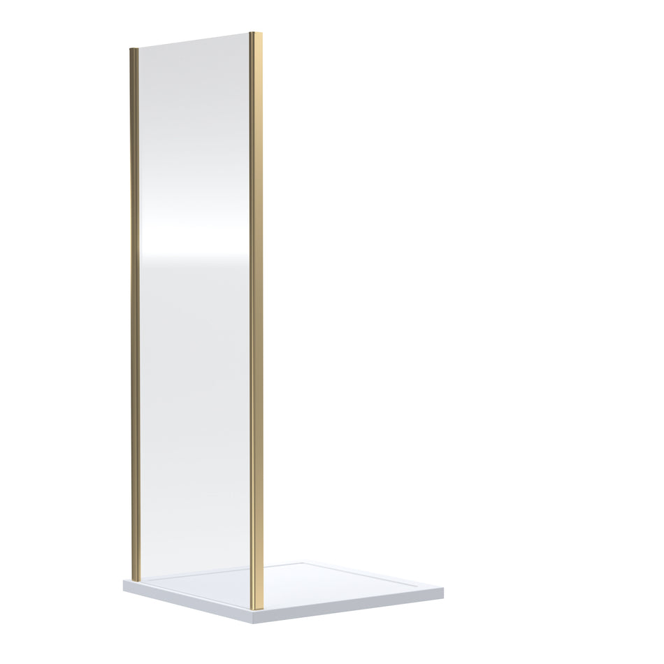 700mm Brushed Brass Side Panel
