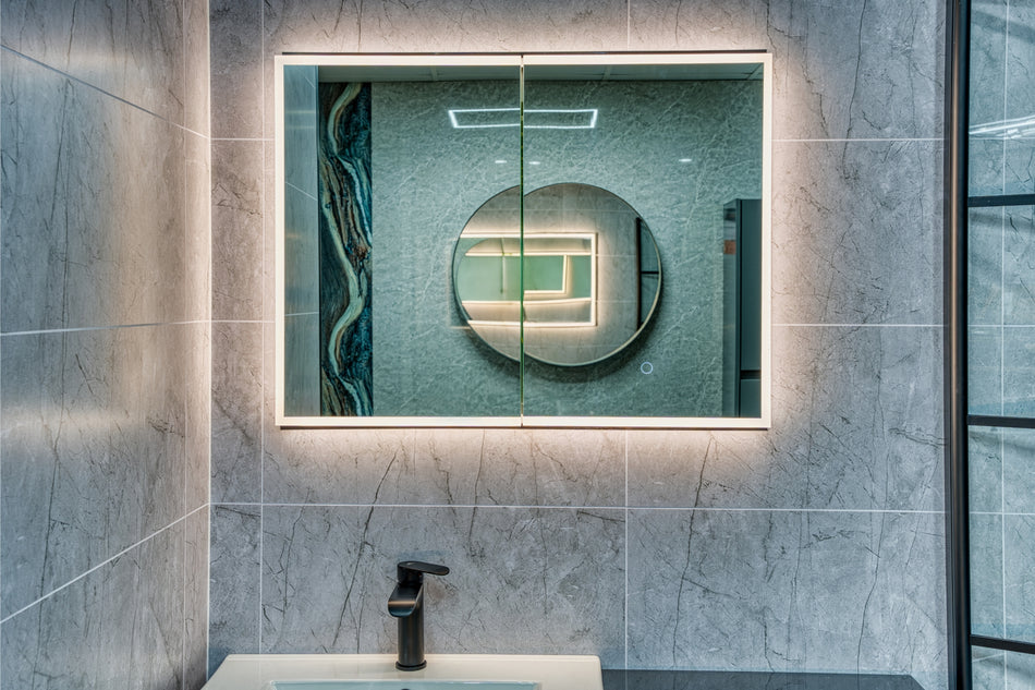 Nova LED Mirror Cabinet 800 x 600 mm