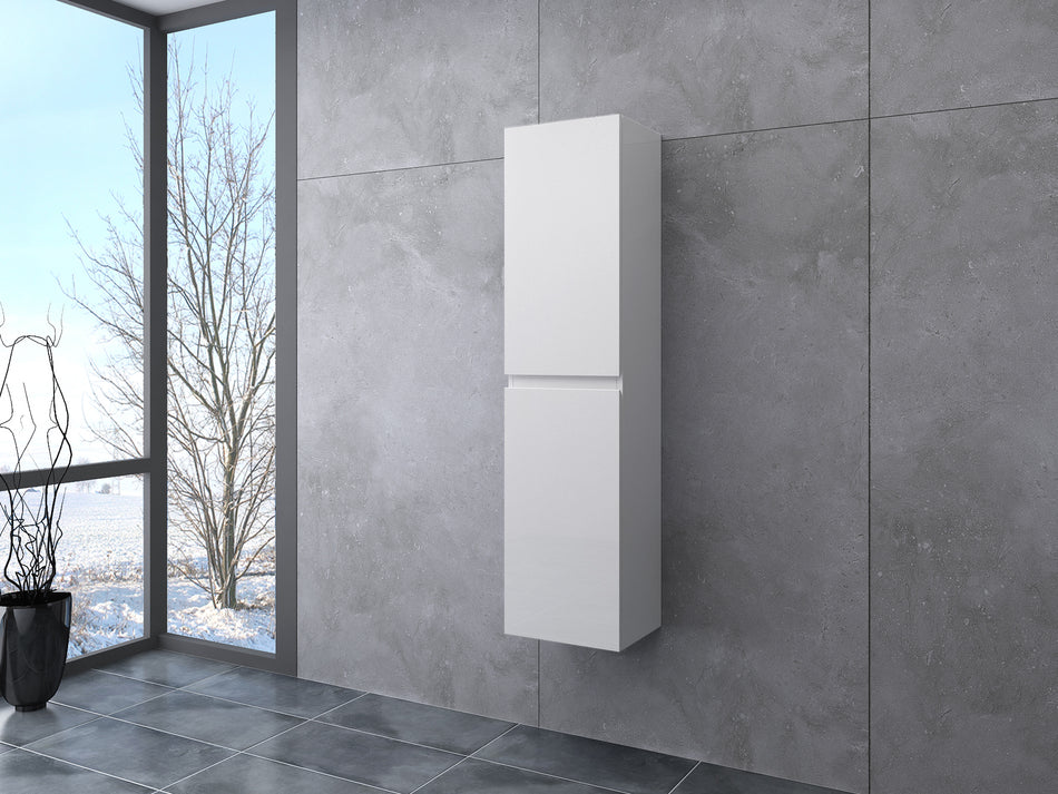 Vega 1200mm PVC Wall Hung Tall Storage Unit