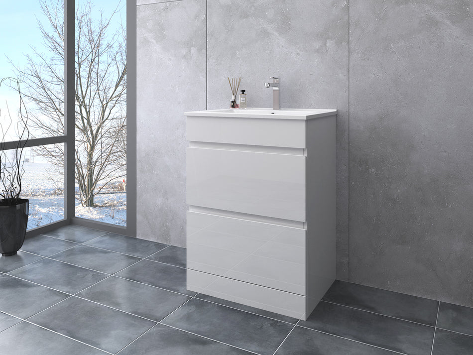 Vega 600mm 2 Drawer Vanity Unit