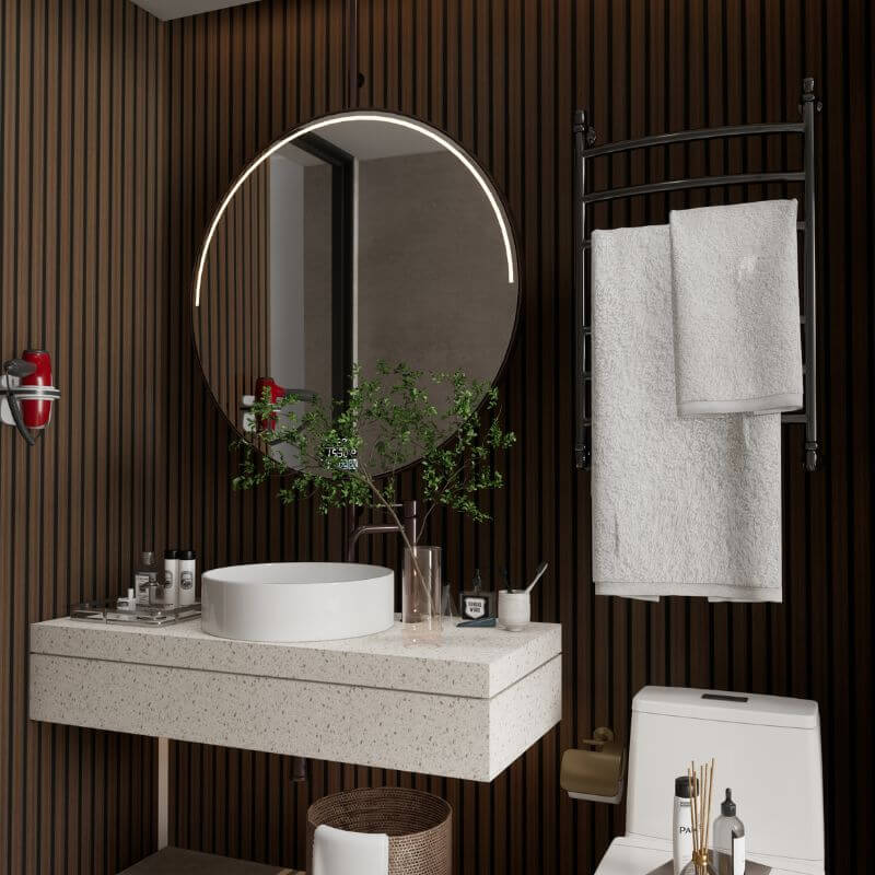 Sulcado Premium slat wall panel Walnut