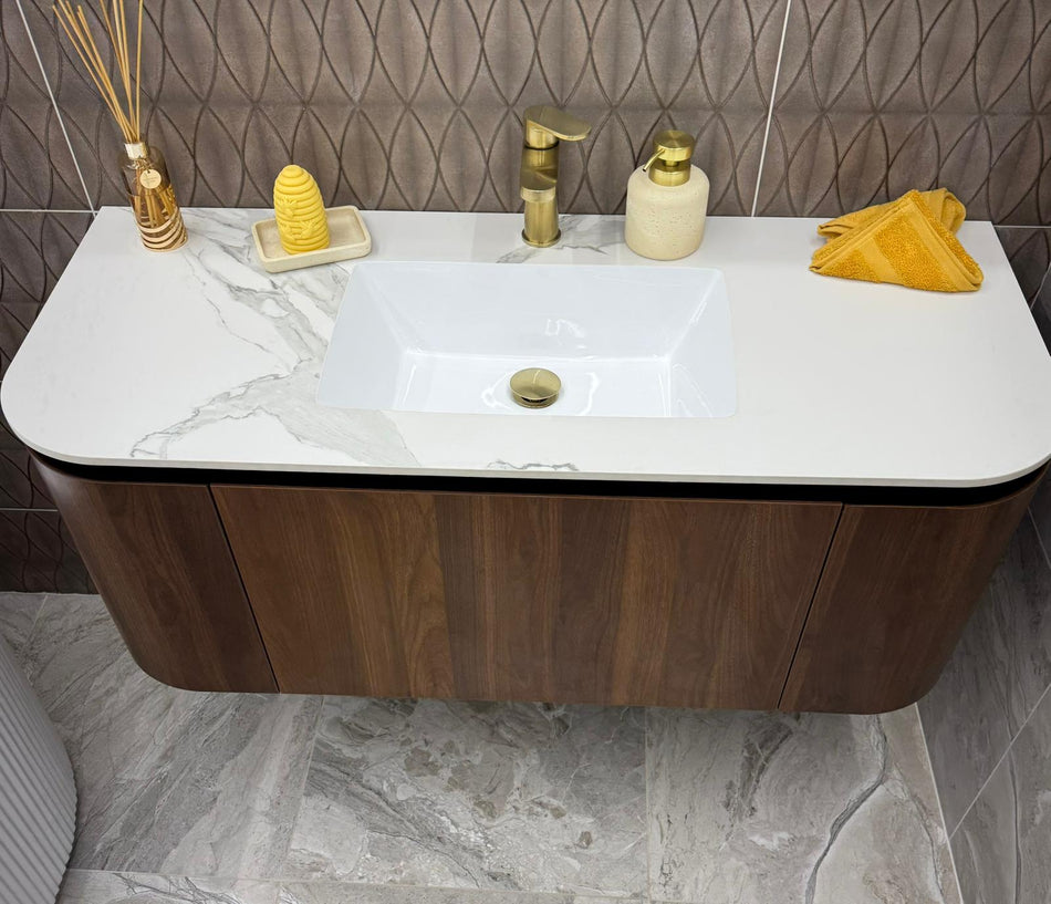 Mireo 1200 Wall Hung Cabinet with Sintered Stone Top