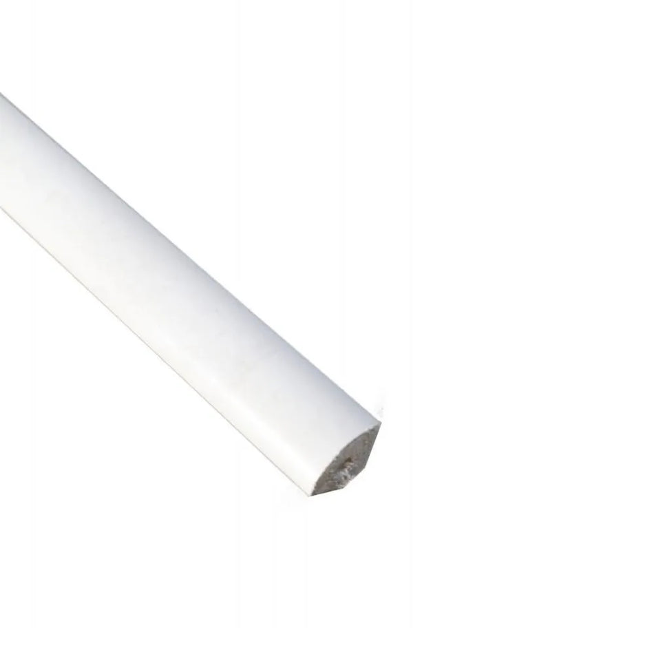 17.5mm Quadrant White Plastic Trim 5m Length