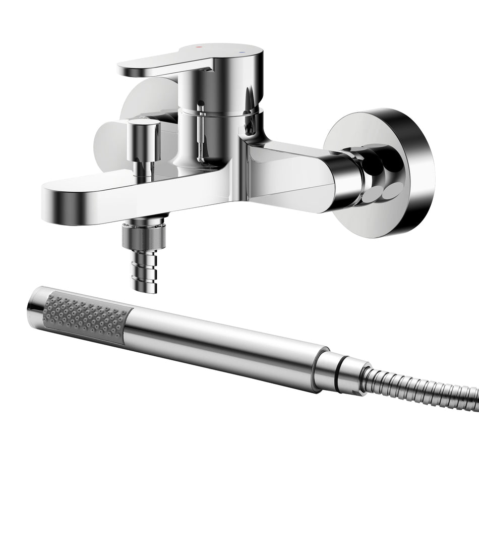 Arvan Wall Mounted Bath Shower Mixer With Kit