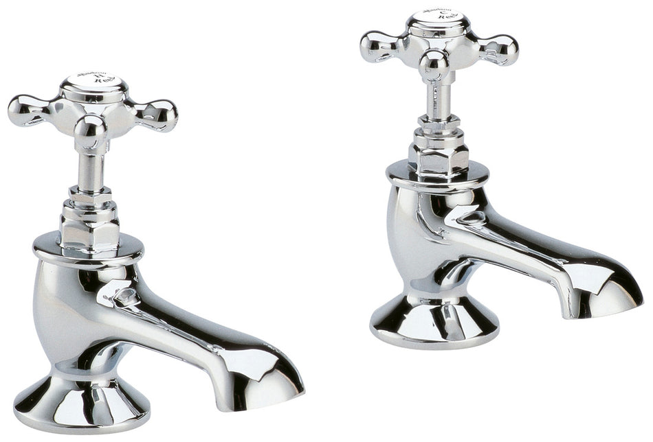 HR White Topaz With Crosshead Handle Bath Taps