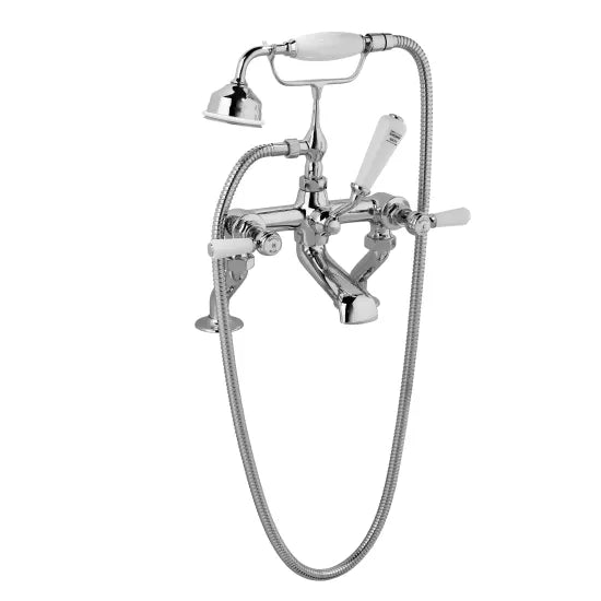 HR White Topaz With Lever Handle Bath Shower Mixer