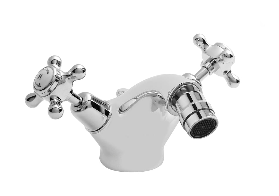 HR White Topaz With Crosshead Handle Bidet Tap