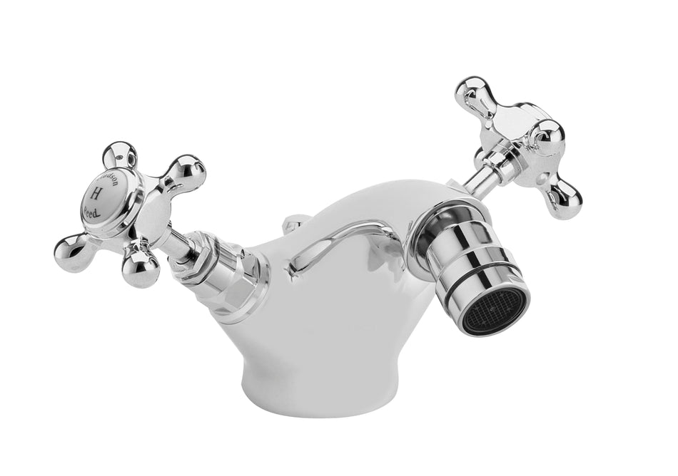 HR White Topaz With Crosshead Handle Bidet Tap