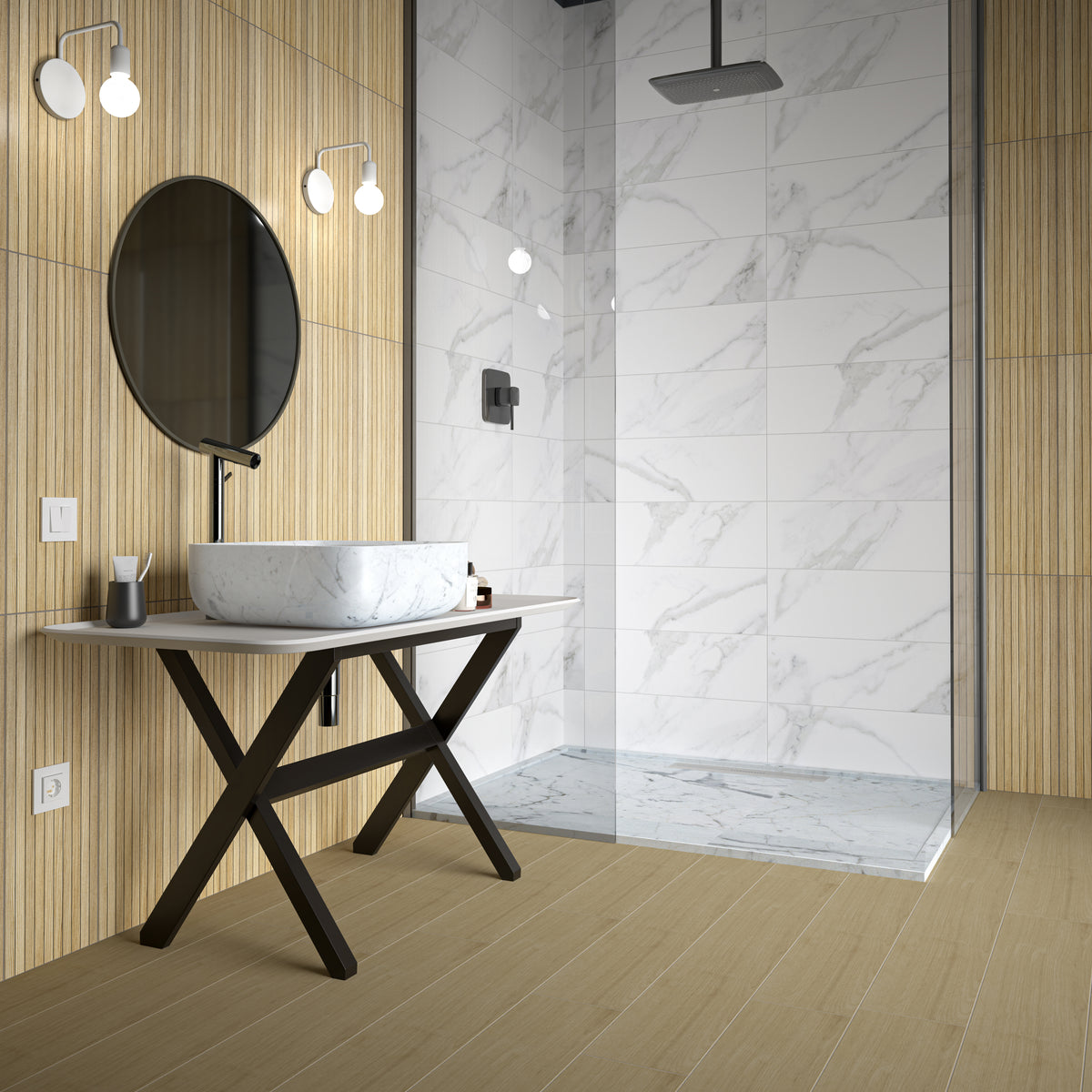Plus39 Canne' Almond wall tile