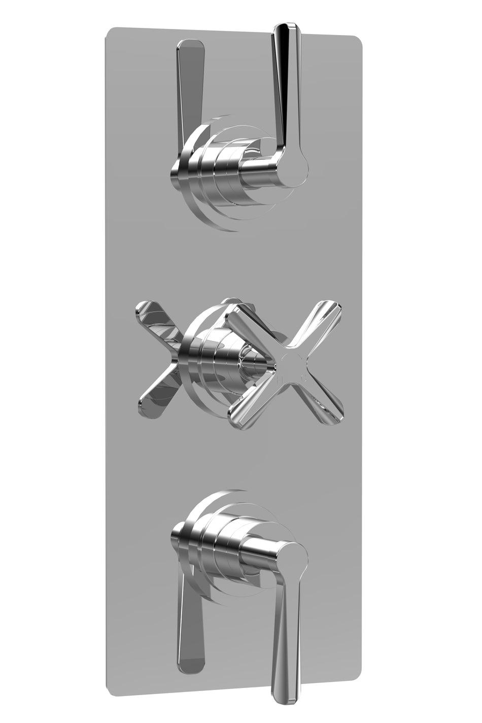 Aztec Triple Thermostatic Concealed Shower Valve - 2 Outlet