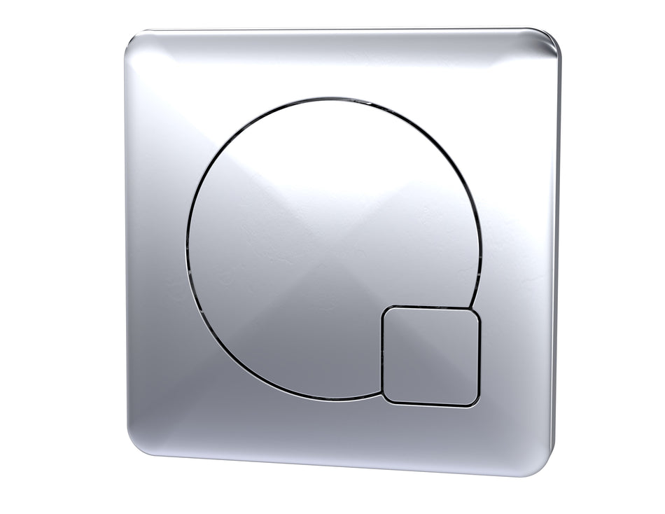 Ceramics Accessories Square Dual Flush Chrome Push Button