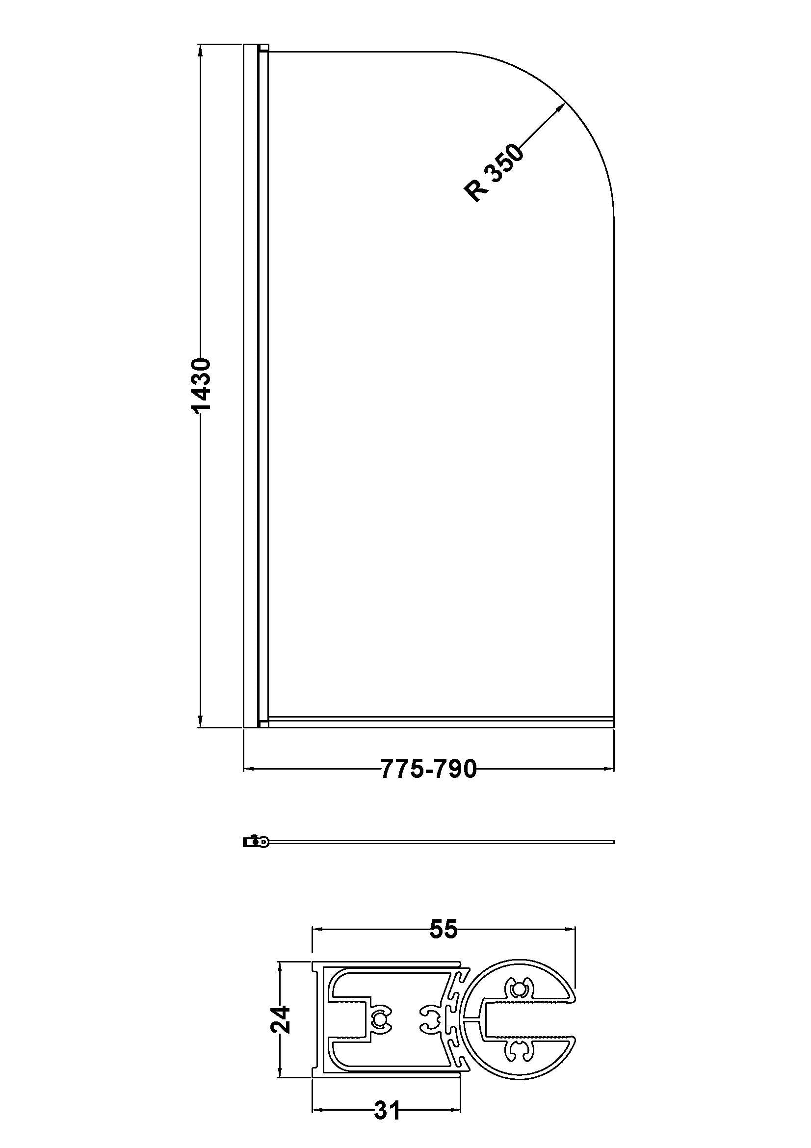 Pacific Round Screens Round Bath Screen Mersey Bathrooms Ltd