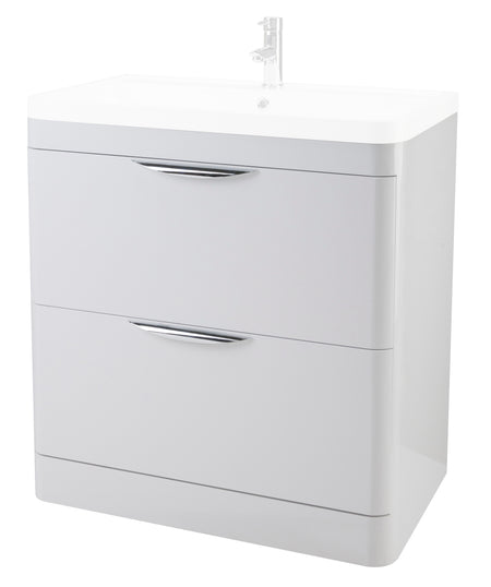 Parade Floor Standing 2 Drawer Basin Unit 800mm - Mersey Bathrooms Ltd