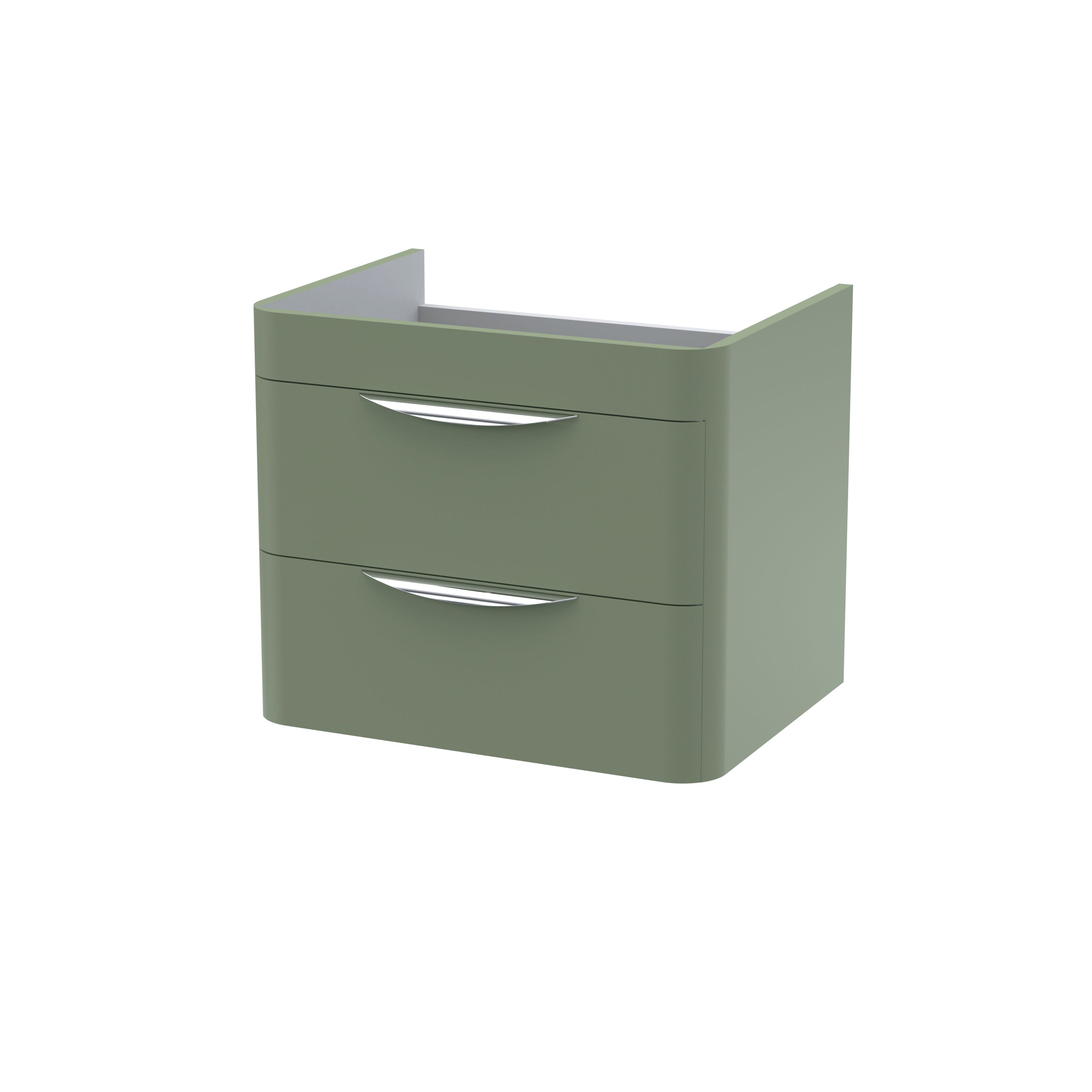 Parade Wall Hung 2 Drawer Basin Unit 600mm - Mersey Bathrooms Ltd