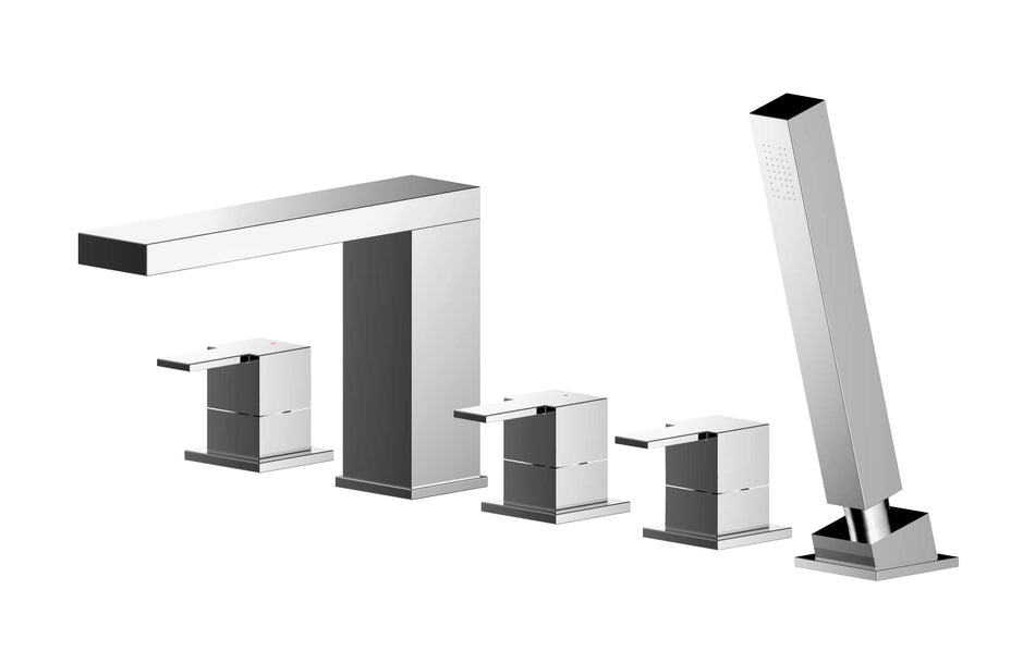 Sanford Deck Mounted 5 Tap Hole Bath Shower Mixer