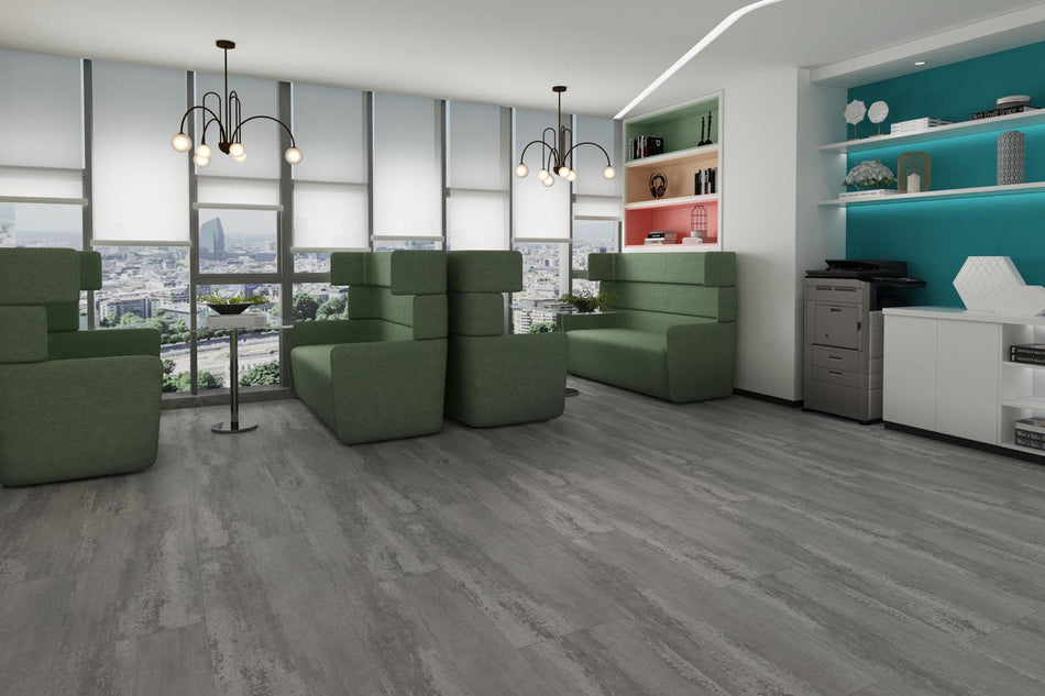 Metallic Slate LVT Floor